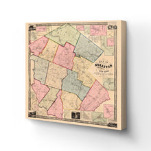 Cargar imagen en el visor de la galería, Digitally Restored and Enhanced 1856 Sullivan County NY Map Canvas - Canvas Wrap Vintage New York Map Poster - Old Map Of New York State - Restored Sullivan County  New York Canvas Wall Art
