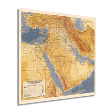 Load image into Gallery viewer, Digitally Restored and Enhanced 1991 Operation Desert Storm Map - Operation Desert Storm Planning Graphic - Middle East Map - Persian Gulf War Map - Iraq Kuwait Saudi Arabia Map - Desert Storm Poster
