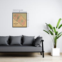 Load image into Gallery viewer, Digitally Restored and Enhanced 1889 Orange County California Map Poster - Orange County Map of California Wall Art - History Map of Orange County CA
