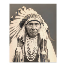 Load image into Gallery viewer, Digitally Restored and Enhanced 1903 Chief Joseph Photo Print - Vintage Young Joseph Nez Perce Native American Tribe Leader Poster Wall Art Portrait Photo
