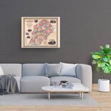 Load image into Gallery viewer, Digitally Restored and Enhanced 1856 Chester County Map Canvas - Canvas Wrap Vintage Pennsylvania Map Poster - Old Chester County PA Map - Restored Map of Pennsylvania Poster - Chester County Wall Art
