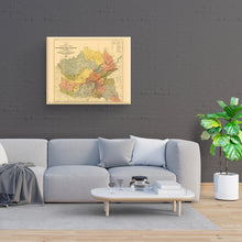 Load image into Gallery viewer, Digitally Restored and Enhanced 1884 Cherokee Nation Map Canvas - Canvas Wrap Vintage Oklahoma Map - Old Map of Indian Tribes - Cherokee Nation History Map - Historic Cherokee Nation Wall Art
