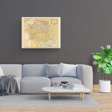 Load image into Gallery viewer, Digitally Restored and Enhanced 1770 Poland Map Canvas Art - Canvas Wrap Vintage Map of Lithuania - Old Poland Wall Art - Kingdom of Poland Map Poster and the Grand Dutchy of Lithuania Map History
