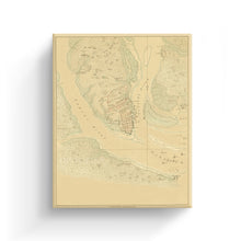 Cargar imagen en el visor de la galería, Digitally Restored and Enhanced 1780 Map of Charleston South Carolina Canvas - Canvas Wrap Vintage Charleston Wall Art - Old Map of Charleston SC - The Investiture of Charleston South Carolina Map
