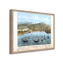 Load image into Gallery viewer, Digitally Restored and Enhanced 1884 San Francisco Map Print - Framed Vintage San Francisco Wall Art - Map of San Francisco Poster Formerly Yerba Buena - San Francisco Framed Wall Art
