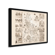 Cargar imagen en el visor de la galería, Digitally Restored and Enhanced 1734 Philippines Map Poster - Framed Vintage Philippines Wall Art - Old Philippines Map Art - Restored Historic Map of Philippines Poster Print

