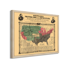 Cargar imagen en el visor de la galería, Digitally Restored and Enhanced 1856 United States Map Poster - Framed Vintage Map of USA - Old USA Map Poster - United States Wall Map - Political Map of United States Wall Art
