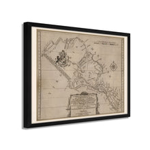 Load image into Gallery viewer, Digitally Restored and Enhanced 1747 Northern Neck Virginia Map - Framed Vintage Virginia Wall Map - Old Map of Virginia - A Survey of The Northen Neck of Virginia Map Wall Art Poster Print
