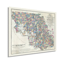 Load image into Gallery viewer, Digitally Restored and Enhanced 1883 West Baton Rouge Louisiana Map - Old West Baton Rouge Map Wall Art - Map of Baton Rouge LA Shows Parish of Iberville St. Martins Ascension and Pointe Coupee
