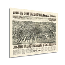 Cargar imagen en el visor de la galería, Digitally Restored and Enhanced 1904 Hoboken New Jersey Map - City of Hoboken Wall Art - History Map of Hoboken NJ - Hudson County New Jersey Vintage Map
