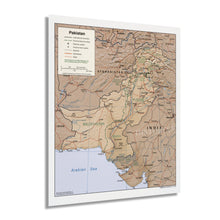 Cargar imagen en el visor de la galería, Digitally Restored and Enhanced 2009 Pakistan Map Poster - Map of Pakistan - Islamic Republic of Pakistan Map
