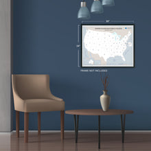 Load image into Gallery viewer, Digitally Restored and Enhanced 2008 United States Electoral College Votes by State Map Poster - Electoral College Poster - Electoral Map Poster - Presidents of the United States Poster Election Map
