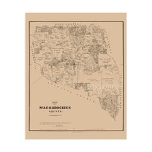 Load image into Gallery viewer, Digitally Restored and Enhanced 1881 Nacogdoches County Texas Map - Nacogdoches Texas Map - Nacogdoches History Map of Texas - Nacogdoches County Wall Art
