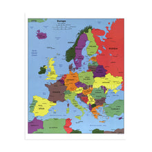 Cargar imagen en el visor de la galería, Digitally Restored and Enhanced 2004 Europe Map Poster - Poster Map of Europe Wall Art - Wall Map of Europe - Europe Wall Map
