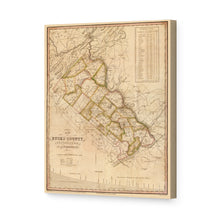 Load image into Gallery viewer, Digitally Restored and Enhanced 1831 Bucks County Map Canvas Art - Canvas Wrap Vintage Bucks County Pennsylvania - Old Bucks County Pennsylvania Map - Historic Bucks County PA Wall Art Poster
