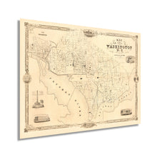 Load image into Gallery viewer, Digitally Restored and Enhanced 1850 Washington DC Vintage Map - Map of Washington DC Wall Art - Washington DC Map Art - Washington DC Map Poster - Map Washington DC Decor - DC Map Wall Art
