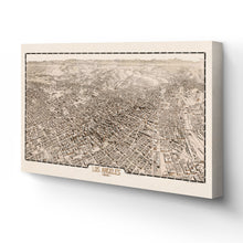 Cargar imagen en el visor de la galería, Digitally Restored and Enhanced 1909 Los Angeles Canvas Art - Canvas Wrap Vintage Map of Los Angeles California - Old Los Angeles City Map Print - City &amp; Suburban Street Map of Los Angeles Wall Art
