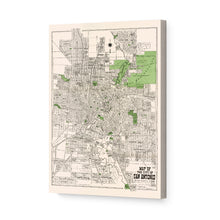 Load image into Gallery viewer, Digitally Restored and Enhanced 1924 Bexar County San Antonio Map Canvas Art - Canvas Wrap Vintage San Antonio Map Poster - Old San Antonio Wall Art - Restored Bexar County Map of San Antonio TX

