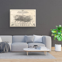 Load image into Gallery viewer, Digitally Restored and Enhanced 1875 San Francisco Canvas - Canvas Wrap Vintage Map of San Francisco Wall Art - Old San Francisco Poster - Graphic Chart of the City &amp; County of San Francisco Map Print
