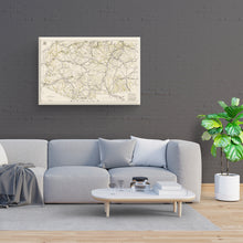 Load image into Gallery viewer, Digitally Restored and Enhanced 1919 Arizona New Mexico Map Canvas - Canvas Wrap Vintage Arizona Map -  History Map of New Mexico and Arizona Wall Art
