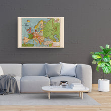 Load image into Gallery viewer, Digitally Restored and Enhanced 1925 Europe Map Canvas Art - Canvas Wrap Vintage Map of Europe Wall Art - Old Map Of Europe - Historic Wall Map of Europe - Restored Bacon&#39;s Standard Europe Map Poster
