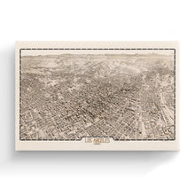 Load image into Gallery viewer, Digitally Restored and Enhanced 1909 Los Angeles Canvas Art - Canvas Wrap Vintage Map of Los Angeles California - Old Los Angeles City Map Print - City &amp; Suburban Street Map of Los Angeles Wall Art
