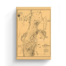 Cargar imagen en el visor de la galería, Digitally Restored and Enhanced 1863 Gettysburg Map Canvas - Canvas Wrap Vintage Pennsylvania Map - Historic Map of Pennsylvania Poster - Old Gettysburg Battlefield Map of Pennsylvania Wall Art
