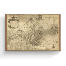 Cargar imagen en el visor de la galería, Digitally Restored and Enhanced 1769 Boston Canvas Art - Canvas Wrap Vintage Map of Boston Wall Art - Old Boston Massachusetts Map - New Plan of The Great Town of Boston in New England in America

