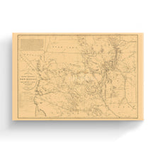 Load image into Gallery viewer, Digitally Restored and Enhanced 1867 New Mexico Map Canvas - Canvas Wrap Vintage New Mexico Map Poster- Old New Mexico Wall Art - Old Territory and Military Department of New Mexico Wall Map
