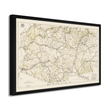 Load image into Gallery viewer, Digitally Restored and Enhanced 1919 Arizona New Mexico Map - Framed Vintage Arizona Wall Art - History Map of New Mexico and Arizona
