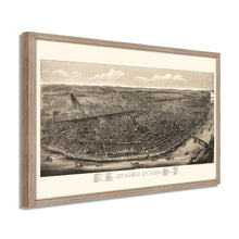 Load image into Gallery viewer, Digitally Restored and Enhanced 1895 Saint Louis Missouri Map - Framed Vintage St Louis Wall Art - History Map of St Louis MO Poster
