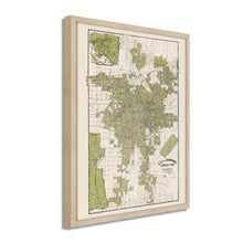 Load image into Gallery viewer, Digitally Restored and Enhanced 1909 Map of Los Angeles California - Framed Vintage Los Angeles Wall Art - Old Los Angeles Street Map - CIty &amp; Suburban Street Map of Los Angeles CA
