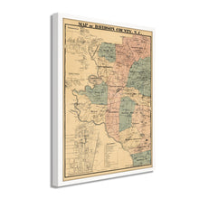 Load image into Gallery viewer, Digitally Restored and Enhanced 1890 Davidson County North Carolina Map Print - Framed Vintage Map of Davidson County North Carolina Wall Art - Old Davidson NC Map Poster
