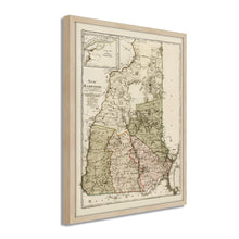 Cargar imagen en el visor de la galería, Digitally Restored and Enhanced 1796 New Hampshire Map - Framed Vintage New Hampshire Map - Old Map of New Hampshire - Restored NH Map Art - State Map of New Hampshire Wall Art Poster
