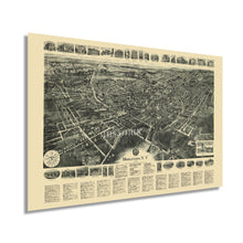Load image into Gallery viewer, Digitally Restored and Enhanced 1922 Middletown New York Map - Vintage Map of Middletown NY Wall Art Poster - Old Middletown Orange County NY Map History
