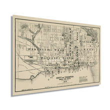 Load image into Gallery viewer, Digitally Restored and Enhanced 1873 Toronto Ontario Canada Map Poster - Vintage Map of Toronto Canada - History Map of Ontario - Old Ontario Canada Map
