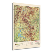 Load image into Gallery viewer, Digitally Restored and Enhanced 1959 Rocky Mountain National Park Map - Vintage Map Wall Art - Rocky Mountain Map Poster - Colorado Vintage Map - Rocky Mountain National Park Poster
