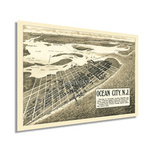 Cargar imagen en el visor de la galería, Digitally Restored and Enhanced 1903 Ocean City NJ Map - Vintage New Jersey Map - Old Map of Ocean City Wall Art - Ocean City State of New Jersey Vintage Map Poster - Restored Ocean City Map History
