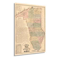 Load image into Gallery viewer, Digitally Restored and Enhanced 1882 Map of Greenville County South Carolina - Vintage Map of Greenville SC Wall Art - Shows Names of Landowners and Townships Greenville South Carolina
