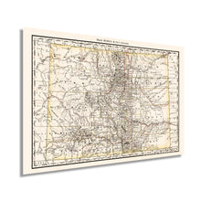 Load image into Gallery viewer, Digitally Restored and Enhanced 1879 Colorado Map Poster - Vintage Colorado Map - Old State Map of Colorado Wall Art - Historic Colorado Wall Map Showing Railroads Counties Cities Towns Rivers
