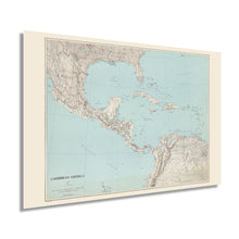 Load image into Gallery viewer, Digitally Restored and Enhanced 1961 Caribbean America Map - Vintage Caribbean Map Wall Art - Old Caribbean Map Poster - History Map of the Caribbean America Wall Art - Restored Caribbean Poster
