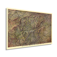 Load image into Gallery viewer, Digitally Restored and Enhanced 1917 Western North Carolina Map Print - Land of the Sky Poster - Blue Ridge and Great Smoky Mountains Asheville NC Map
