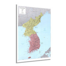 Cargar imagen en el visor de la galería, Digitally Restored and Enhanced 1986 Korean Peninsula Map - Vintage Map of Korean Peninsula Wall Art - Old Korea Map Poster - History Map of Korea Poster
