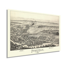 Load image into Gallery viewer, Digitally Restored and Enhanced 1892 Peckville Pennsylvania Map -  Old Map of Peckville Pennsylvania Wall Art - Peckville Lackawanna County PA Map Poster
