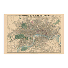 Load image into Gallery viewer, Digitally Restored and Enhanced 1853 London England Map - City of London Map Poster - Old Street Map of London England - History Map of London Wall Art
