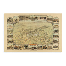 Load image into Gallery viewer, Digitally Restored and Enhanced 1901 Bakersfield California Map Poster - Bakersfield CA Map Wall Art - Bakersfield Kern County California Wall Map History
