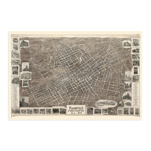 Load image into Gallery viewer, Digitally Restored and Enhanced 1899 Plainfield &amp; North Plainfield New Jersey Map - Old Plainfield NJ Map Poster - Map of Plainfield New Jersey Wall Art
