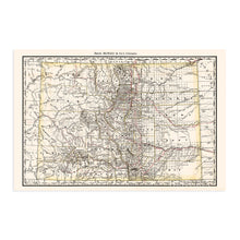 Load image into Gallery viewer, Digitally Restored and Enhanced 1879 Colorado Map Poster - Vintage Colorado Map - Old State Map of Colorado Wall Art - Historic Colorado Wall Map Showing Railroads Counties Cities Towns Rivers
