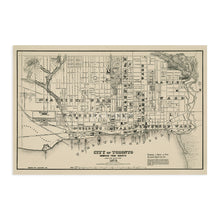 Load image into Gallery viewer, Digitally Restored and Enhanced 1873 Toronto Ontario Canada Map Poster - Vintage Map of Toronto Canada - History Map of Ontario - Old Ontario Canada Map
