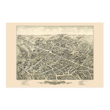Load image into Gallery viewer, Digitally Restored and Enhanced 1877 Peabody Massachusetts Map - Old Peabody City Essex County Massachusetts Wall Art - View of Peabody MA Map History

